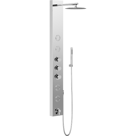 Mexen Ivo Duschpaneel mit Auslauf, Chrom - 7608-03-00