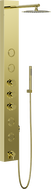 Mexen Ivo Duschpaneel mit Auslauf, gold - 7608-03-50