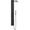 Mexen Ivo Duschpaneel mit Auslauf, schwarz - 7608-03-70