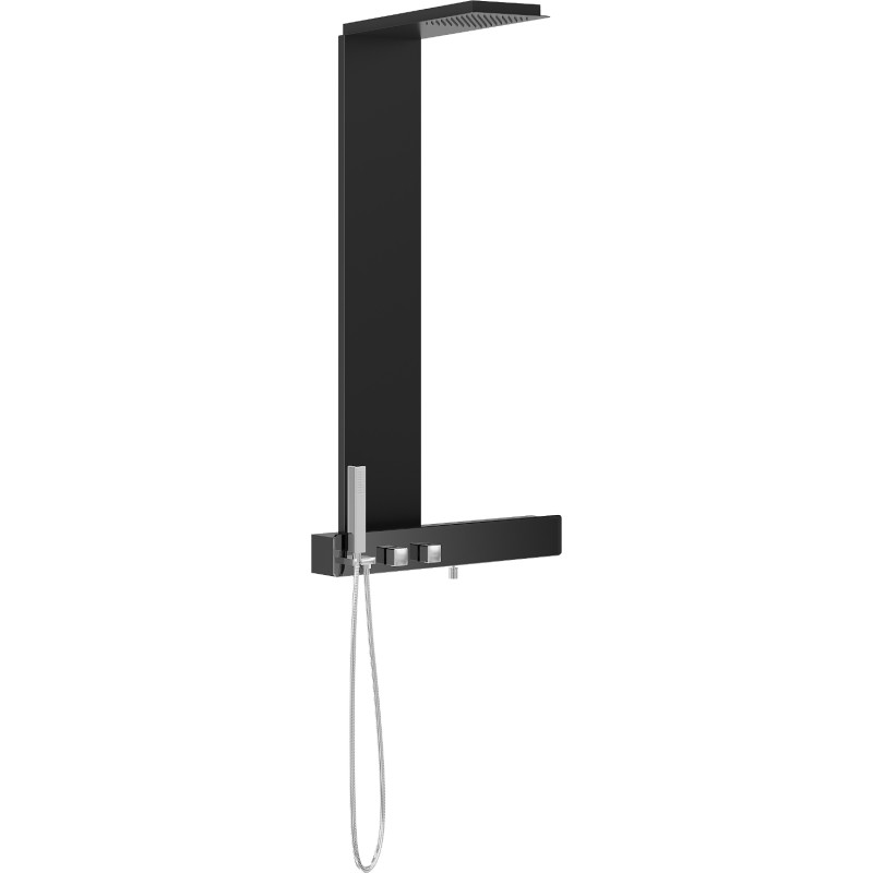 Mexen Trix Duschpaneel, schwarz - 7606-02-70