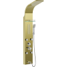 Mexen Adrox Duschpaneel mit Auslauf, gold - 7613-04-50