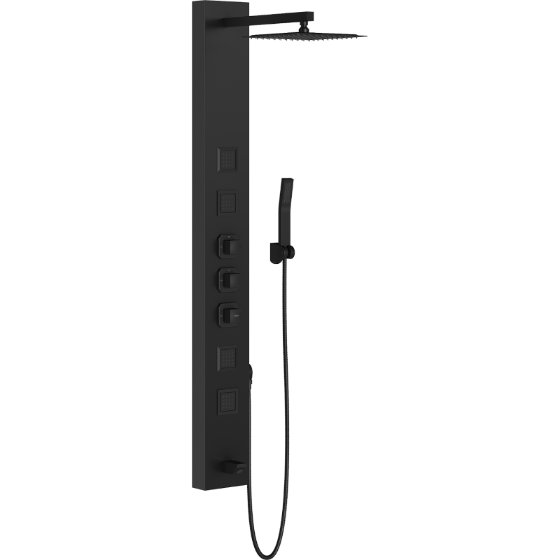 Mexen Orco Duschpaneel, schwarz - 7607-03-70