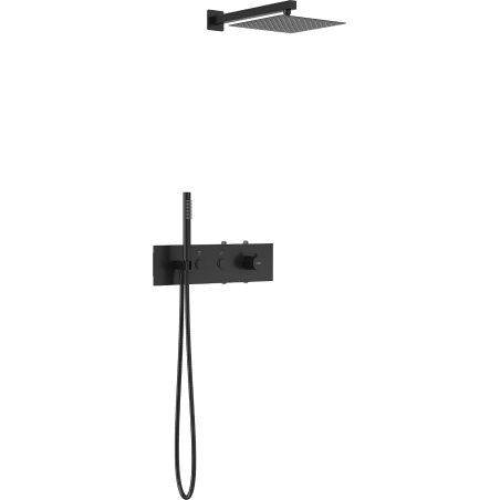 Mexen Azul Unterputz-Duschset, schwarz - 7629-03-70