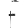 Mexen Azul Unterputz-Duschset, schwarz - 7629-03-70
