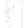 Mexen Savio Unterputz-Duschset, Chrom - 7605-03-00