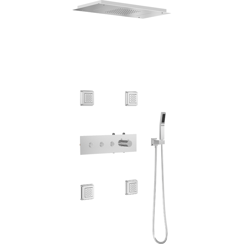 Mexen Soler Unterputz Duschset, Chrom - 7601-04-00