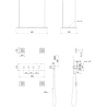 Mexen Soler Unterputz Duschset, Chrom - 7601-04-00