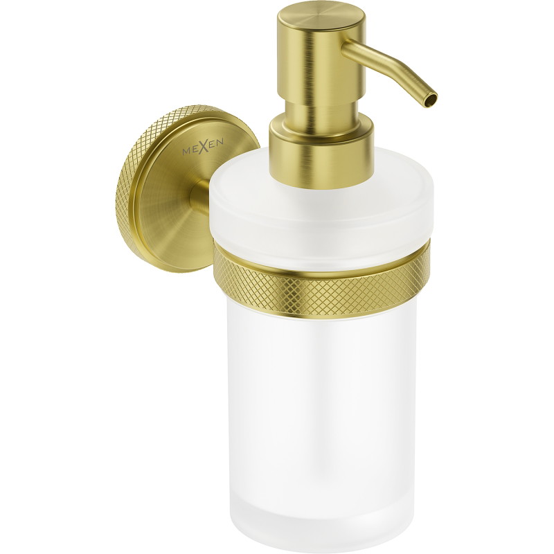 Mexen Gravo Seifenspender, gebürstetes Gold - 70A93058-55
