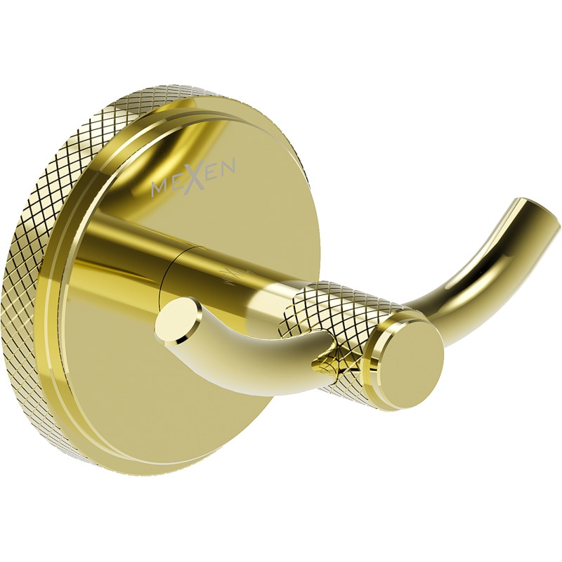 Mexen Gravo doppelter Handtuchhaken, gold - 70A93012-50