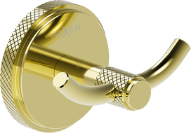 Mexen Gravo doppelter Handtuchhaken, gold - 70A93012-50