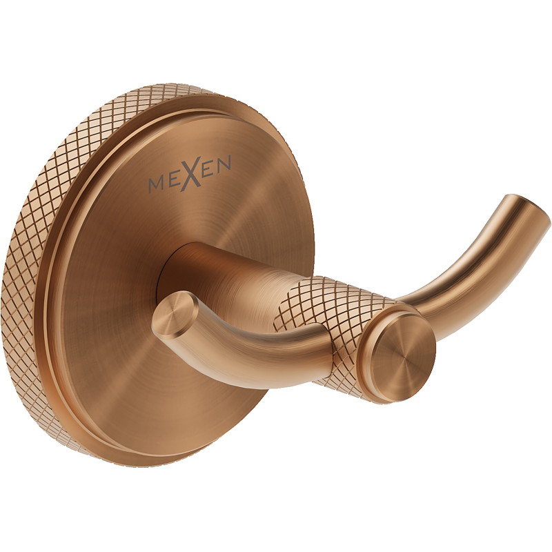 Mexen Gravo doppelter Handtuchhaken, gebürstetes Kupfer - 70A93012-65