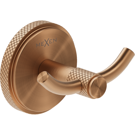 Mexen Gravo doppelter Handtuchhaken, gebürstetes Kupfer - 70A93012-65