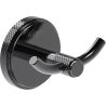 Mexen Gravo doppelter Handtuchhaken, schwarzes Chrom - 70A93012-73