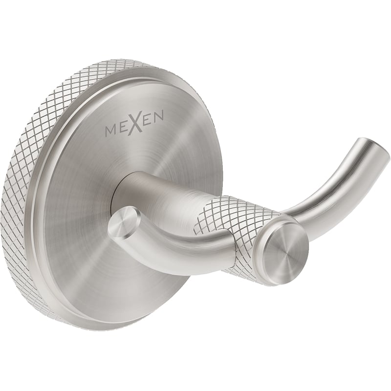 Mexen Gravo doppelter Handtuchhaken, gebürsteter Nickel - 70A93012-97