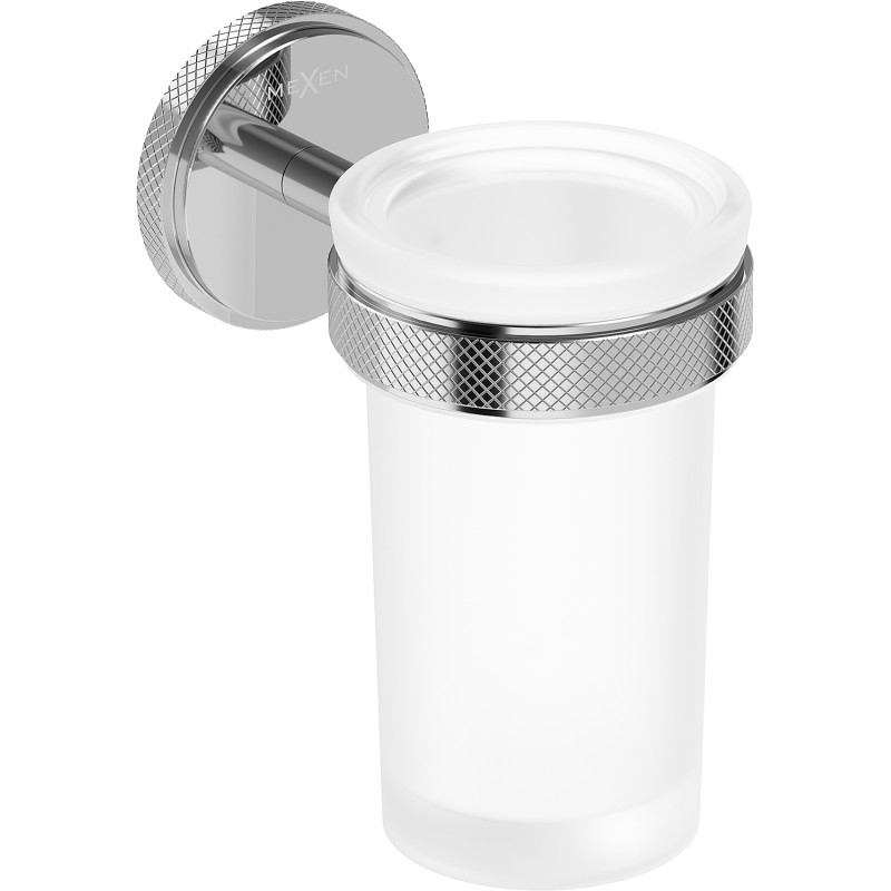 Mexen Gravo Zahnputzbecher, Chrom - 70A93051-00