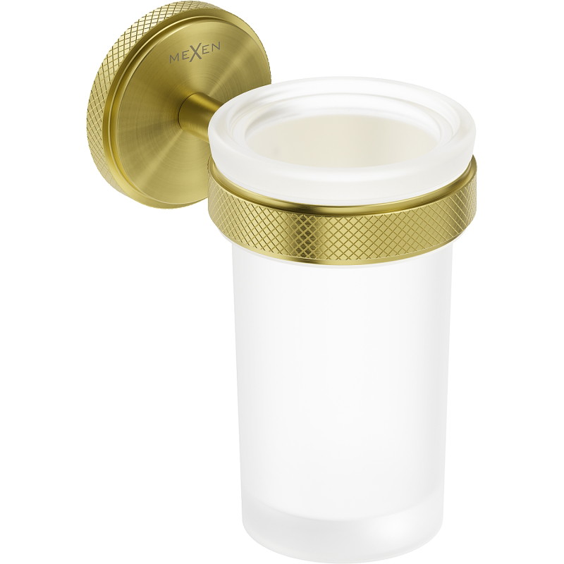 Mexen Gravo Zahnputzbecher, gebürstetes Gold - 70A93051-55