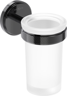 Mexen Gravo Zahnputzbecher, schwarzes Chrom - 70A93051-73
