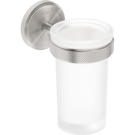 Mexen Gravo Zahnputzbecher, gebürstetes Nickel - 70A93051-97