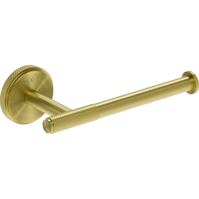 Mexen Gravo Toilettenpapierhalter, gebürstet Gold - 70A93025-55