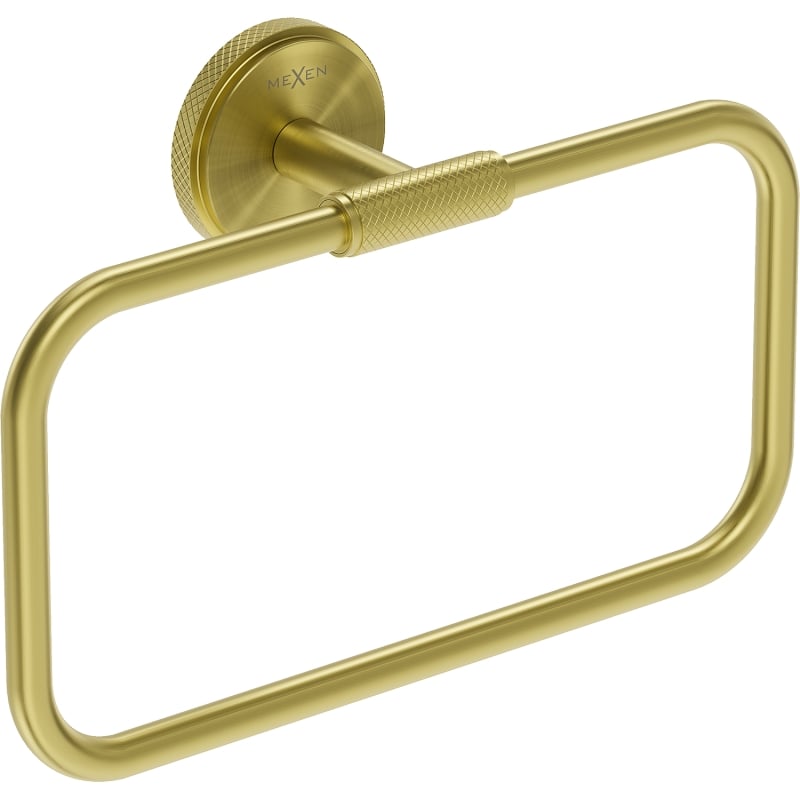 Mexen Gravo Handtuchhalter, gebürstetes Gold - 70A93031-55