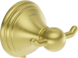 Mexen Lusso doppelter Handtuchhaken, gebürstetes Gold - 70A16812-55