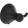 Mexen Lusso doppelter Handtuchhaken, schwarz - 70A16812-70