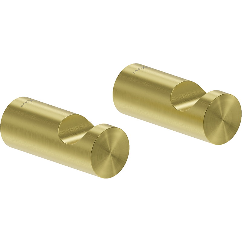 Mexen Loop Handtuchhaken (2 Stück), gebürstetes Gold - 70A71010-55