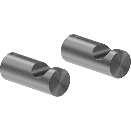 Mexen Loop Handtuchhaken (2 Stk.), gebürstetes Gun Gray - 70A71010-66