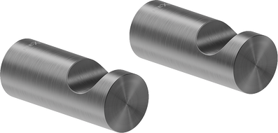 Mexen Loop Handtuchhaken (2 Stk.), gebürstetes Gun Gray - 70A71010-66