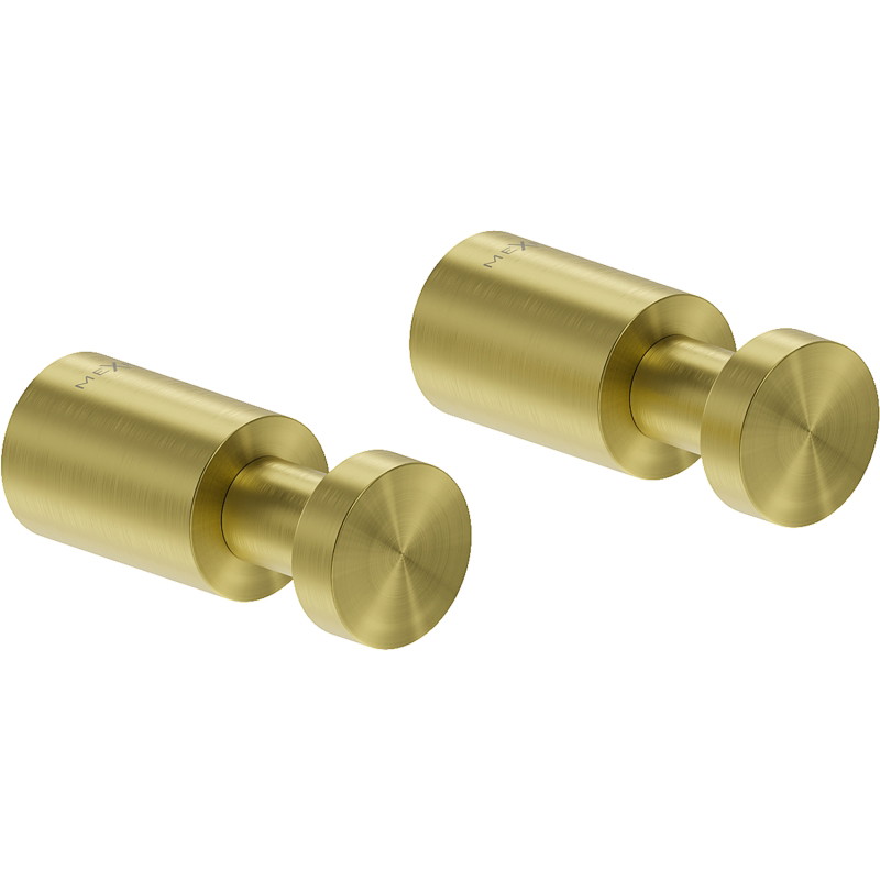 Mexen Loop Handtuchhaken (2 Stk.), gebürstetes Gold - 70A71011-55