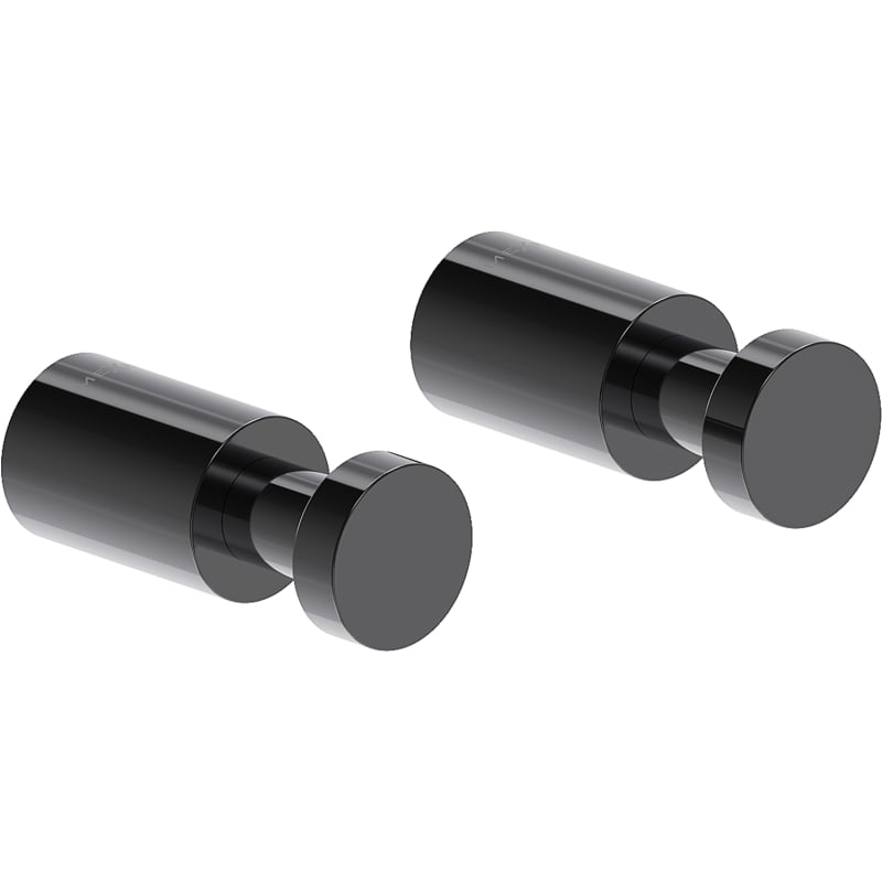 Mexen Loop Handtuchhaken (2 Stk.), Black Chrome - 70A71011-73