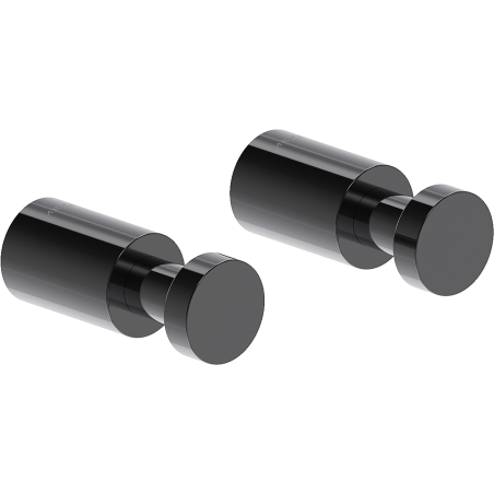 Mexen Loop Handtuchhaken (2 Stk.), Black Chrome - 70A71011-73