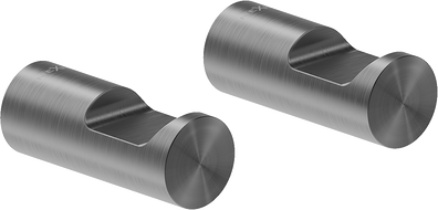 Mexen Loop Handtuchhaken (2 Stk.), gebürstetes Gun Gray - 70A71012-66