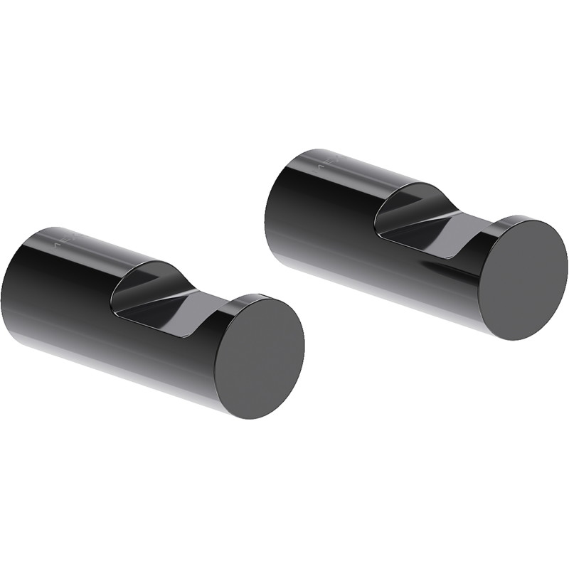 Mexen Loop Handtuchhaken (2 Stk.), Black Chrome - 70A71012-73