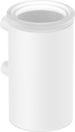 Mexen Loop Becher für Zahnbürsten, weiß - 70A71051-20