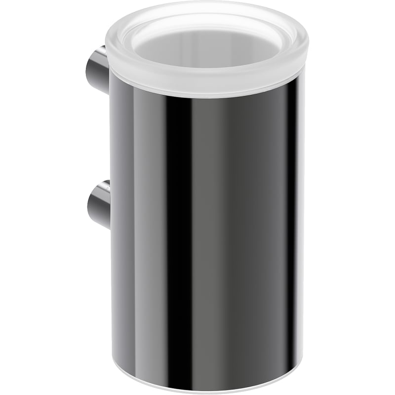Mexen Loop Zahnputzbecher, Black Chrome - 70A71051-73