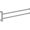 Mexen Loop doppelter schwenkbarer Handtuchhalter, Chrom - 70A71049-00