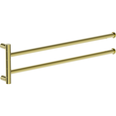 Mexen Loop doppelter schwenkbarer Handtuchhalter, gold - 70A71049-50