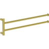 Mexen Loop doppelter drehbarer Handtuchhalter, gebürstet gold - 70A71049-55