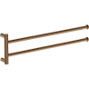 Mexen Loop doppelter drehbarer Handtuchhalter, Roségold - 70A71049-60