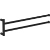 Mexen Loop doppelter drehbarer Handtuchhalter, schwarz - 70A71049-70