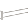 Mexen Loop doppelter schwenkbarer Handtuchhalter, gebürsteter Nickel - 70A71049-97