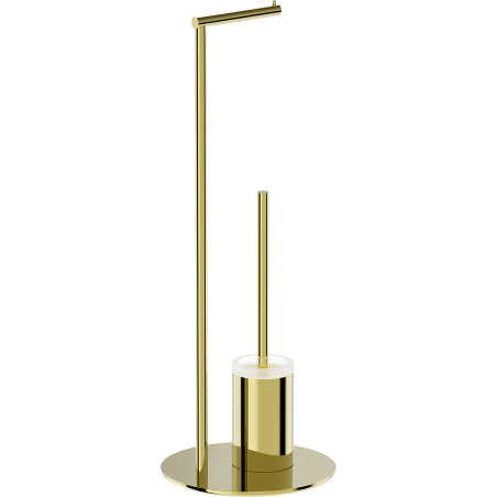 Mexen Loop stehende Toilettenbürste mit Papierhalter, gold - 70A71095-50