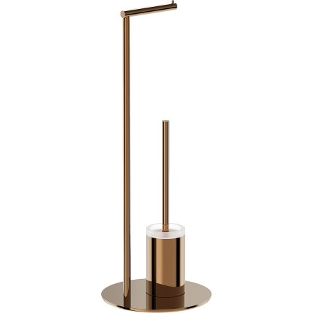 Mexen Loop stehende Toilettenbürste mit Papierhalter, Roségold - 70A71095-60
