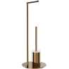 Mexen Loop stehende Toilettenbürste mit Papierhalter, Roségold - 70A71095-60