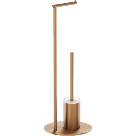 Mexen Loop stehende Toilettenbürste mit Papierhalter, gebürstetes Kupfer - 70A71095-65