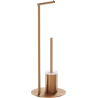 Mexen Loop stehende Toilettenbürste mit Papierhalter, gebürstetes Kupfer - 70A71095-65