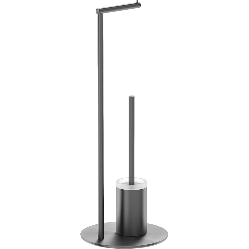 Mexen Loop Stehende Toilettenbürste mit Papierhalter, gebürstetes Gun Gray - 70A71095-66