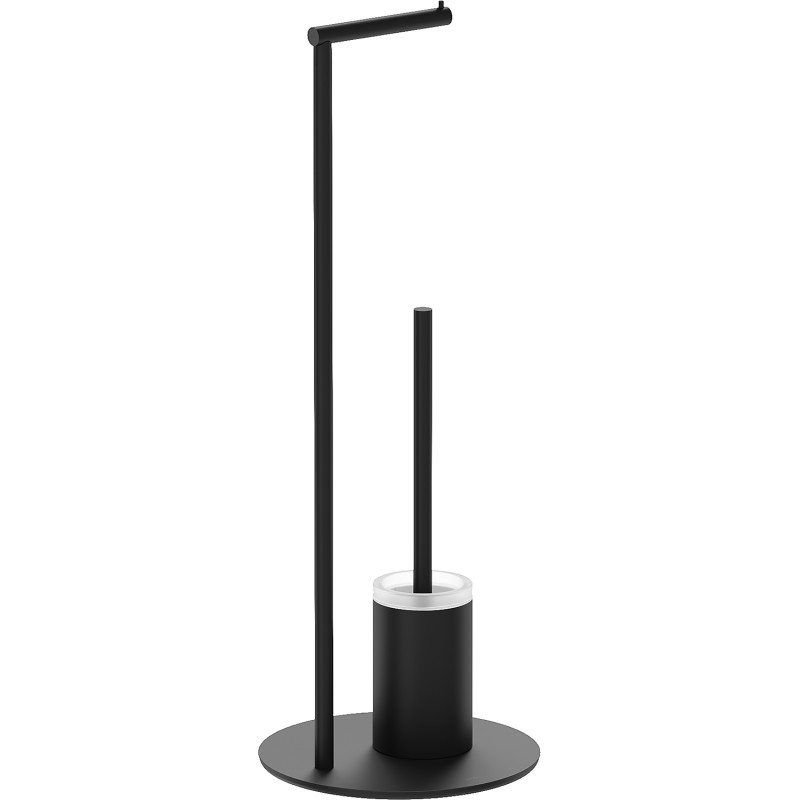 Mexen Loop stehende Toilettenbürste mit Papierhalter, schwarz - 70A71095-70
