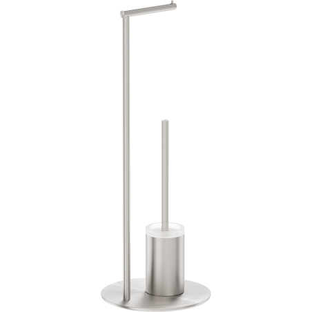 Mexen Loop stehende Toilettenbürste mit Papierhalter, gebürsteter Nickel - 70A71095-97